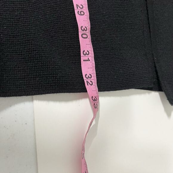 Talbots Merino Blend Colorblock Sweater Jacket Large Tan Black Open Front - Picture 10 of 10